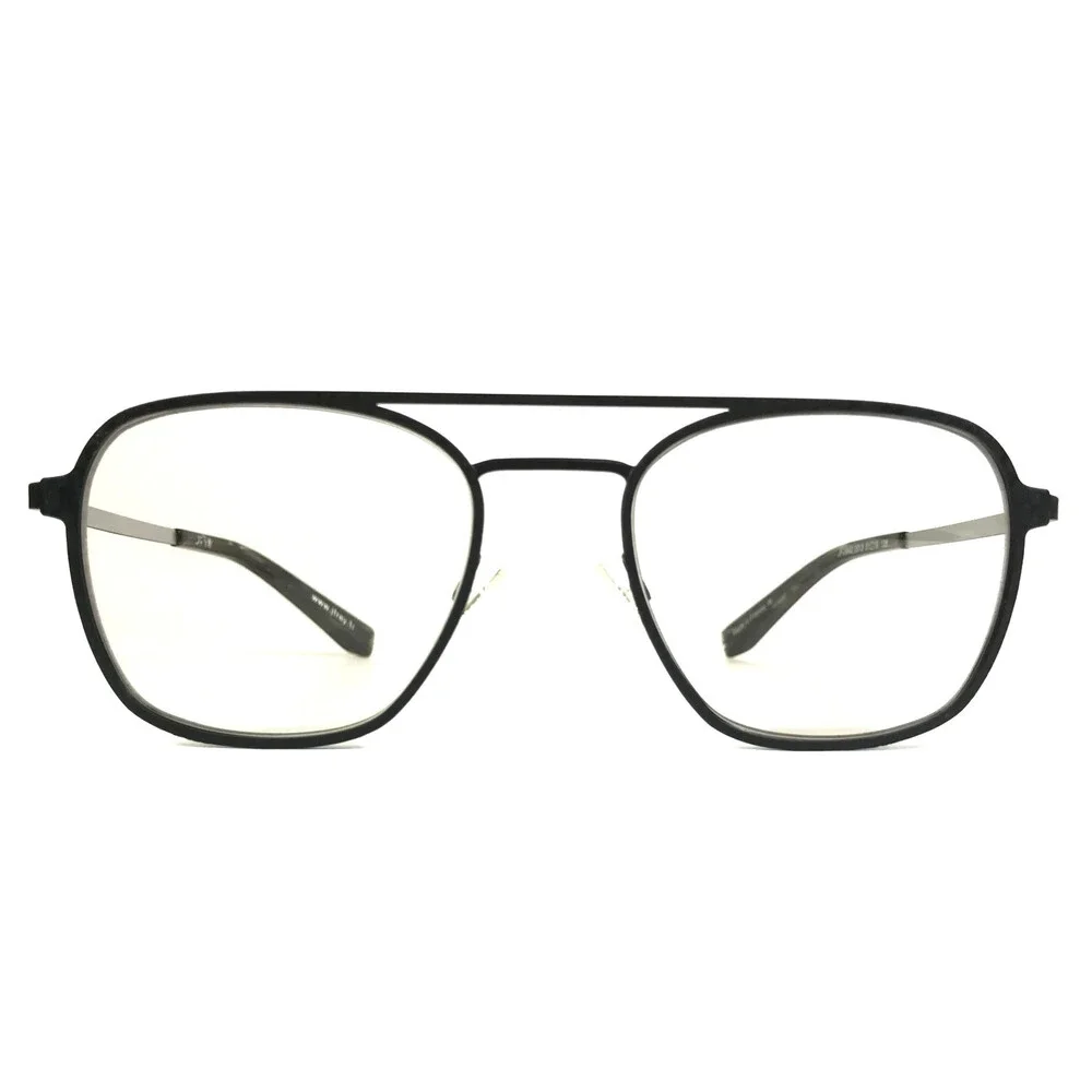J.F. Rey Eyeglasses Frames JF2692 0013 Noir Argent Black Silver Square 51-19-135